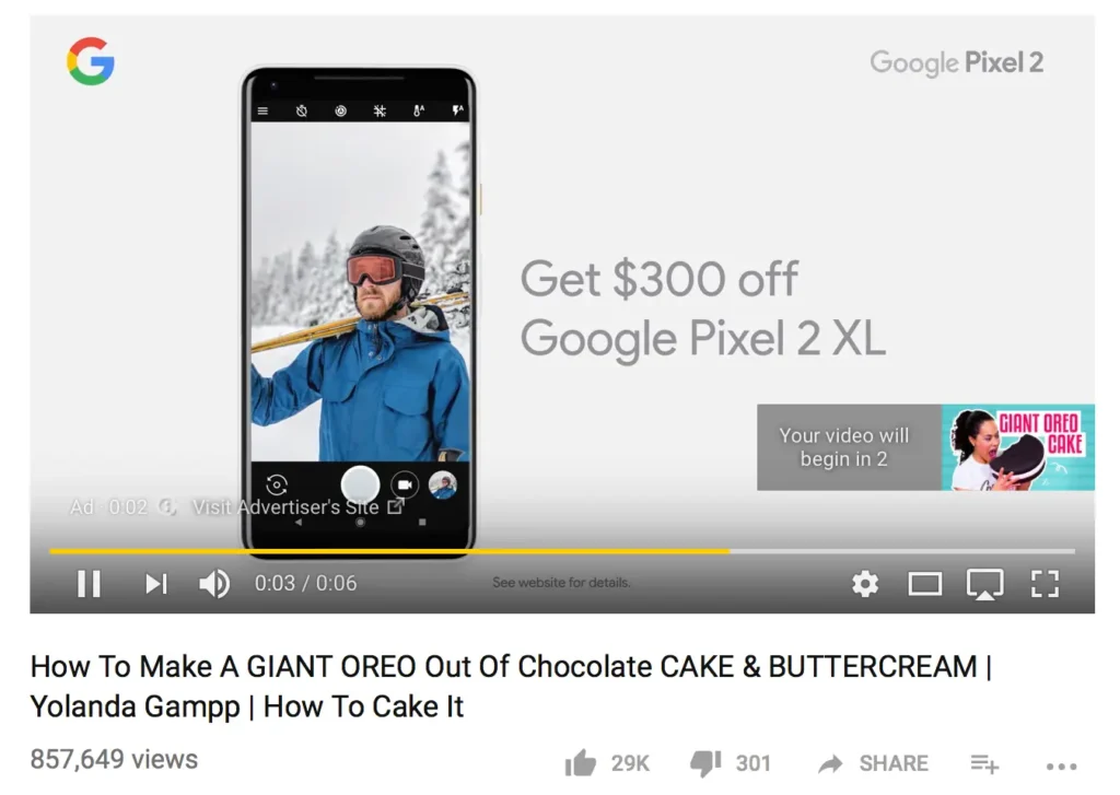 YouTube ads