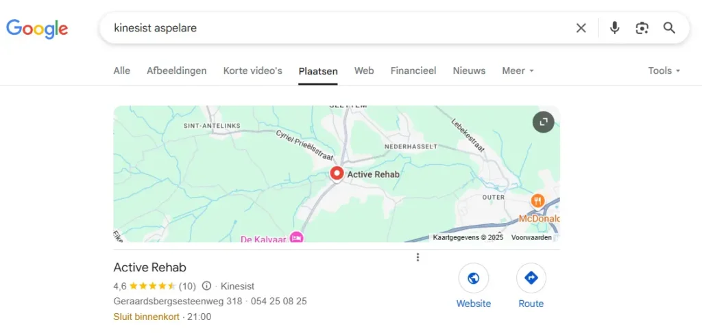 Lokale SEO kaart